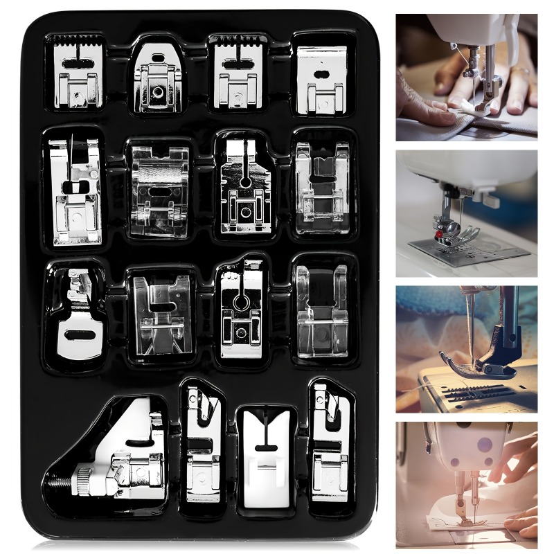 Textile Sewing Machine - مجموعة من 16 قطعة من قواعد